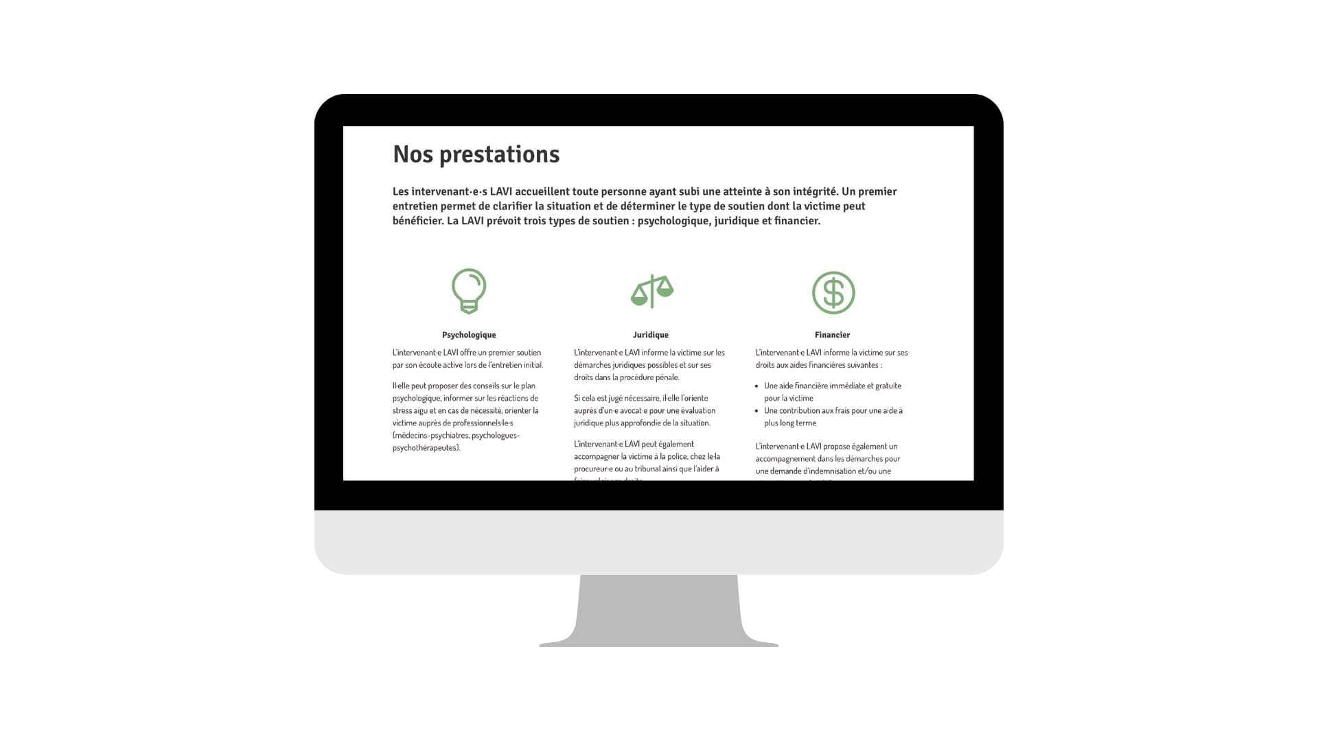 Illustration du projet "Refonte du site web du Centre LAVI"